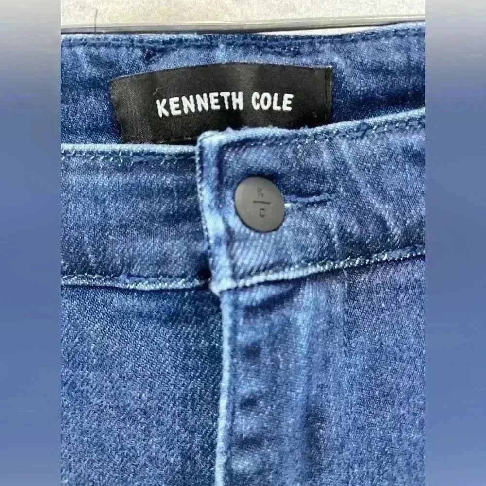 Kenneth Cole Mens Slim fit Jeans in Leroy wash (Medium Blue)